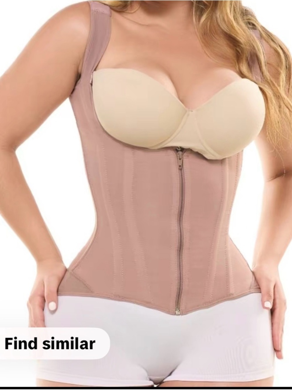 Women Colombian Faja 7013-CCB waist clincher,360 bust shaper.back posture suport